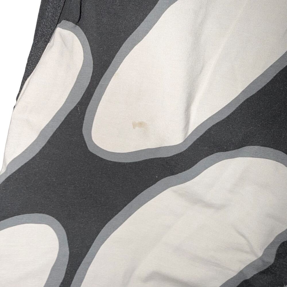 Adidas x Marimekko Flare Leg Pants Black Cream Graphic Print High Rise Sports S - Picture 5 of 5